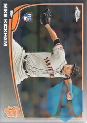 2013 Topps Chrome #156 Mike Kickham Rookie San Francisco Giants